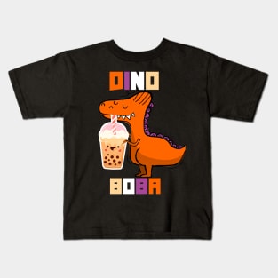 DINO BOBA funny Kids T-Shirt